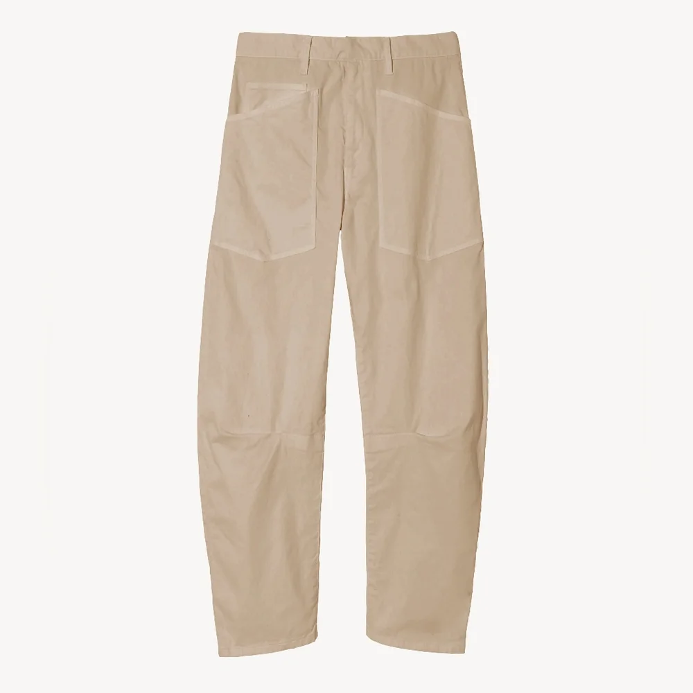 Nili Lotan Shon Pant sandstone Bow Leg Carpenter 8 tan - Picture 1 of 10